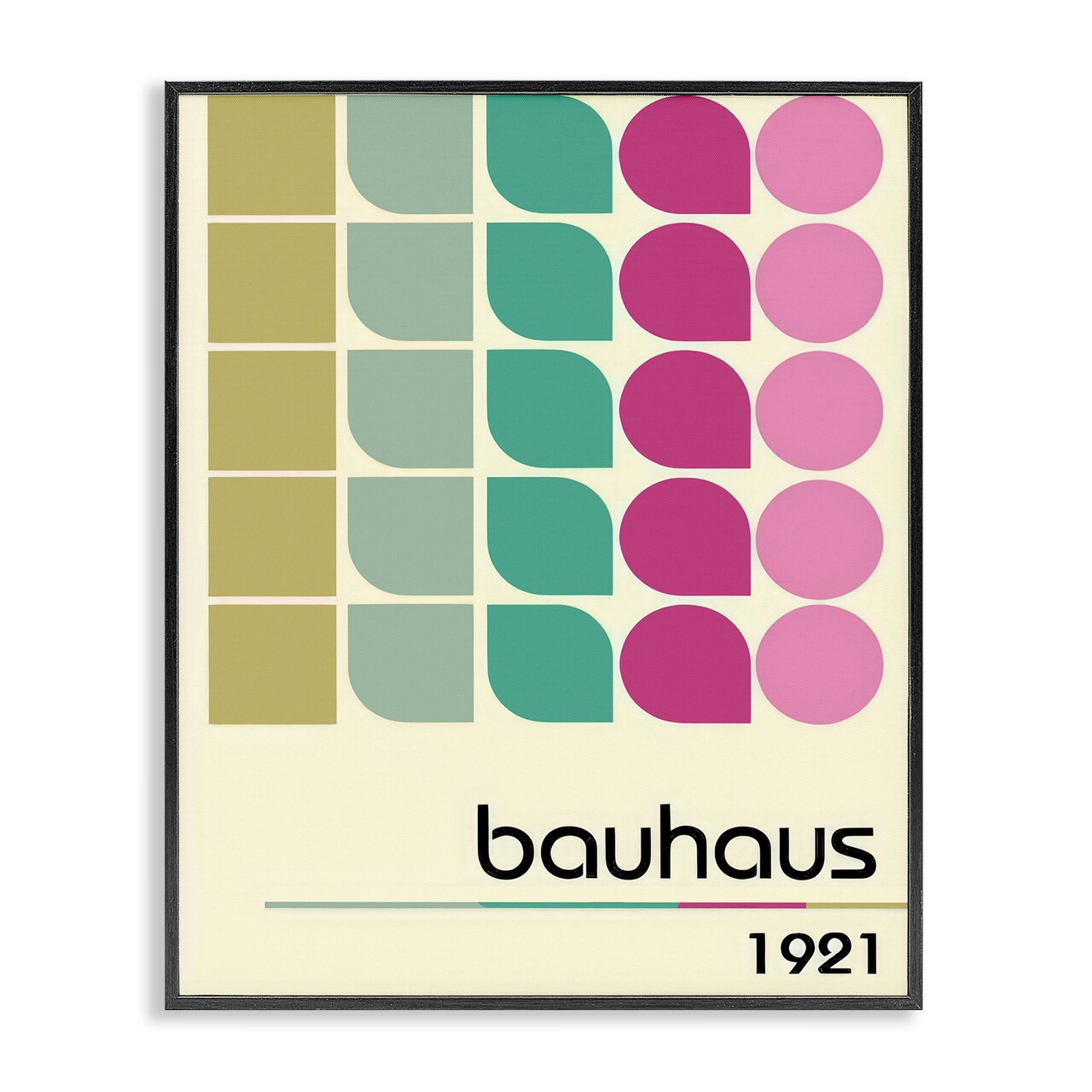 Stupell Industries Bauhaus Midcentury Modern Framed Giclee, design by Annabelle Hall